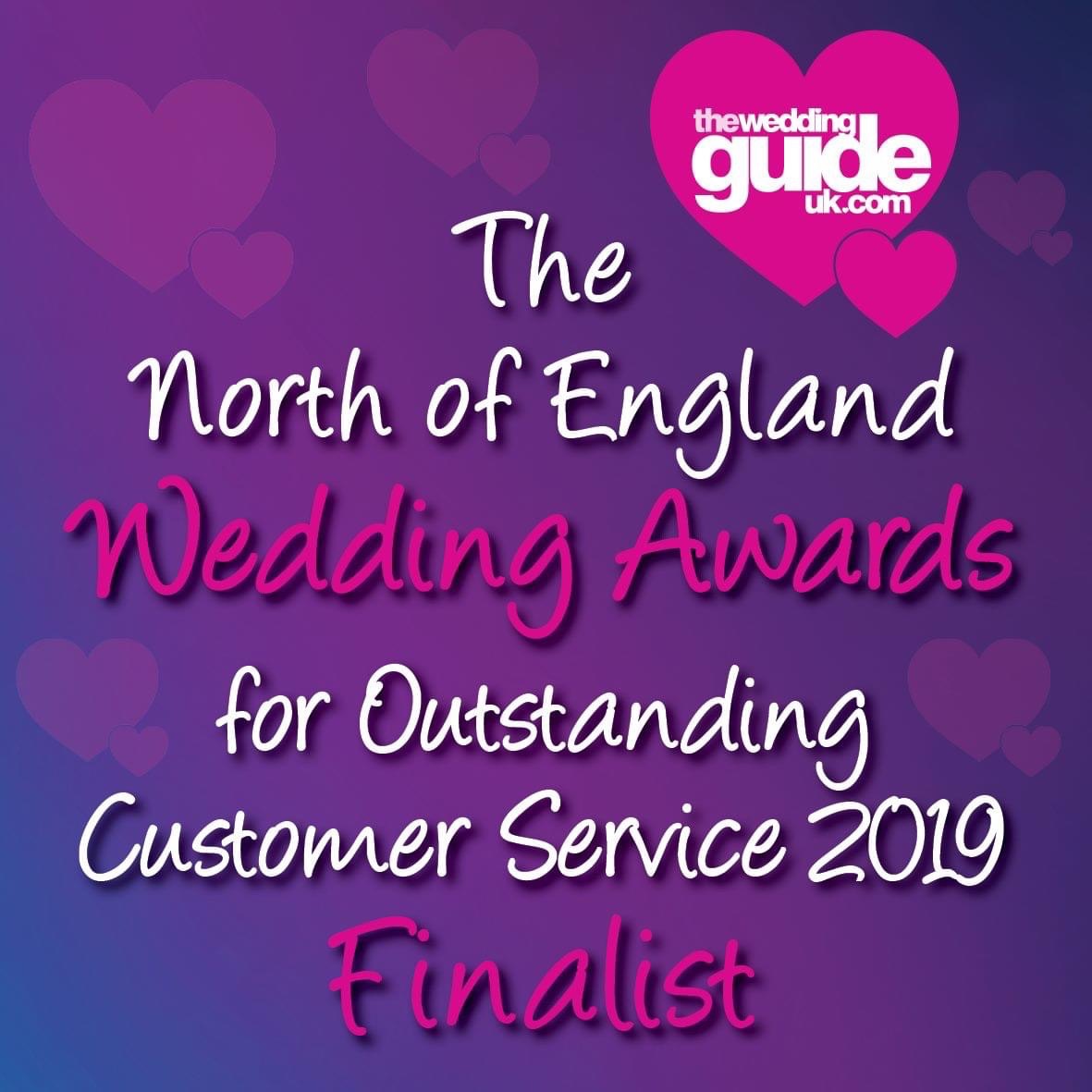 North of England wedding award finalist 2019