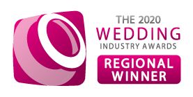 Regional winner of the 2020 Wedding Industry Awards