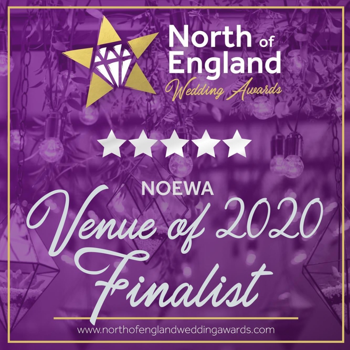 North of England wedding award finalist 2020