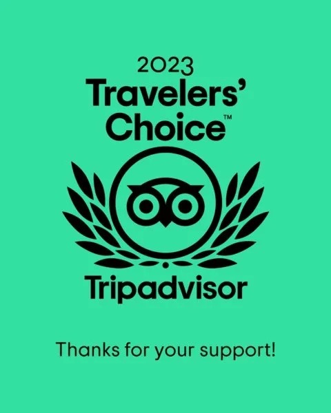 Winner of the TripAdvisor Certificate of Excellence for over 10 consecutive years.