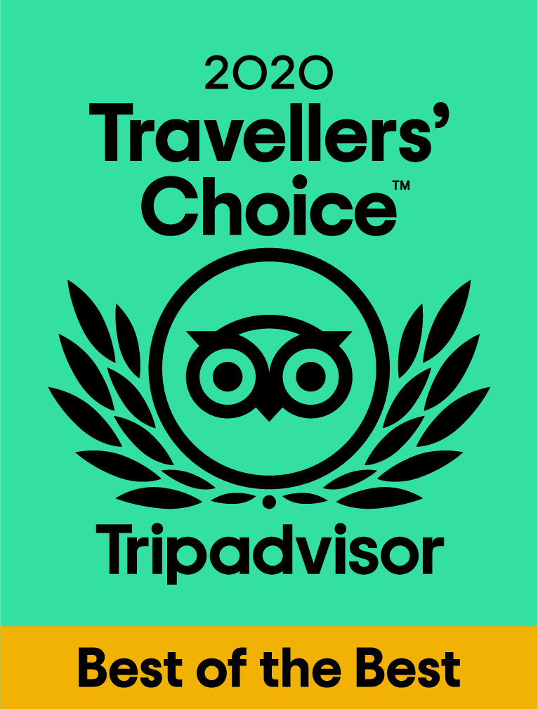 After being awarded the 2019 travellers choice we are extremely happy in being awarded it again for 2020.