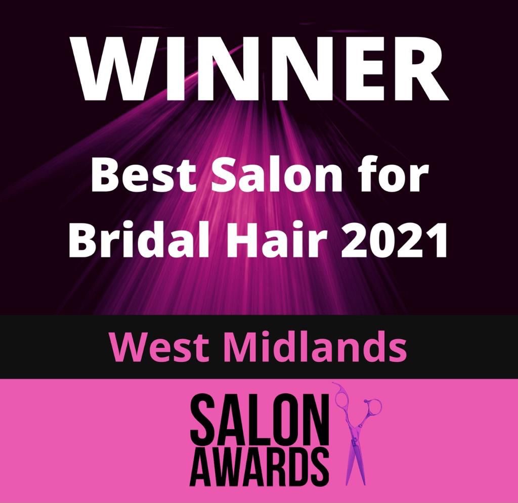 From 1000s of entries I was shortlisted and proudly announced WINNER for Bridal Hair in the West Midlands 