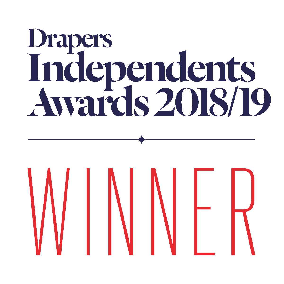 Drapers Independents Menswear Brand of the Year 2017/18 & 2018/19 (Double Winners)