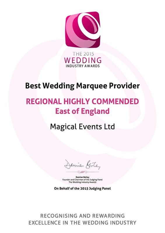 Highly Commended 2015 - The Wedding Industry Awards