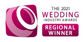 Regional winner of the 2021 Wedding Industry Awards