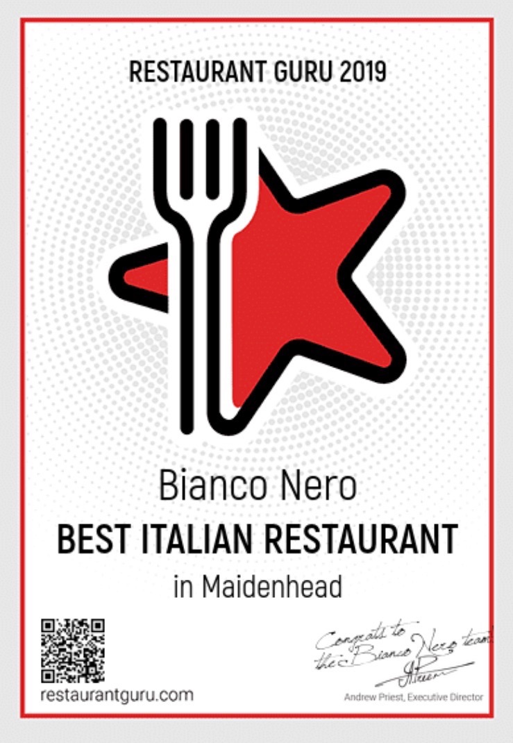 Really proud to have been awarded Best Italian restaurant in Maidenhead 2 years running prior to becoming mobile due to Covid 19.