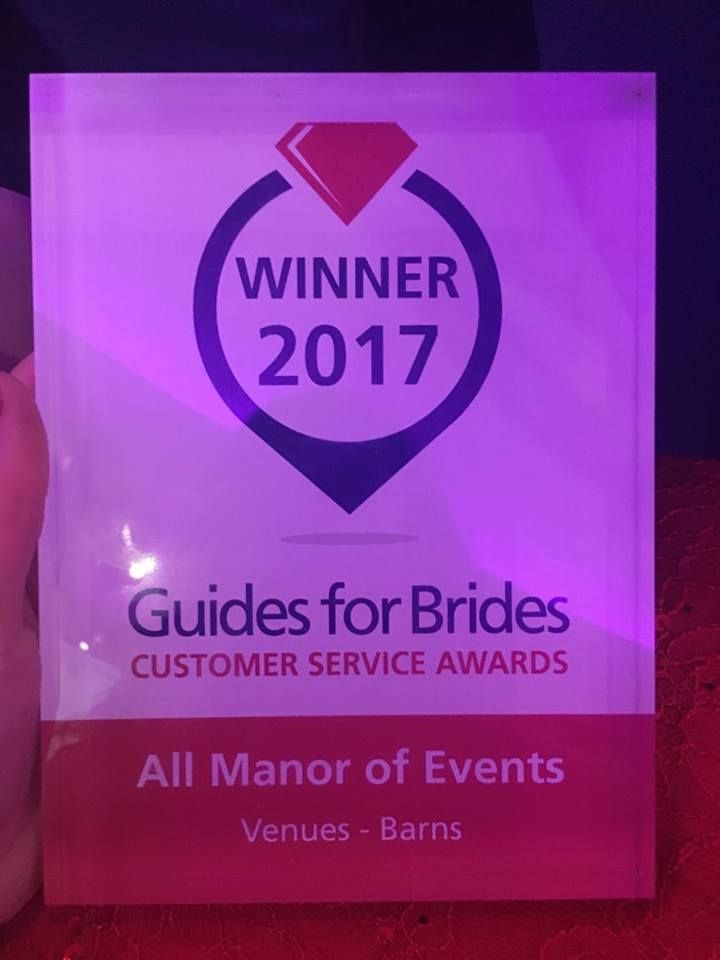 Winners of the Guides for Brides Customer Services Awared 2017!