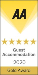 AA 5 * Gold Award for Accommodation