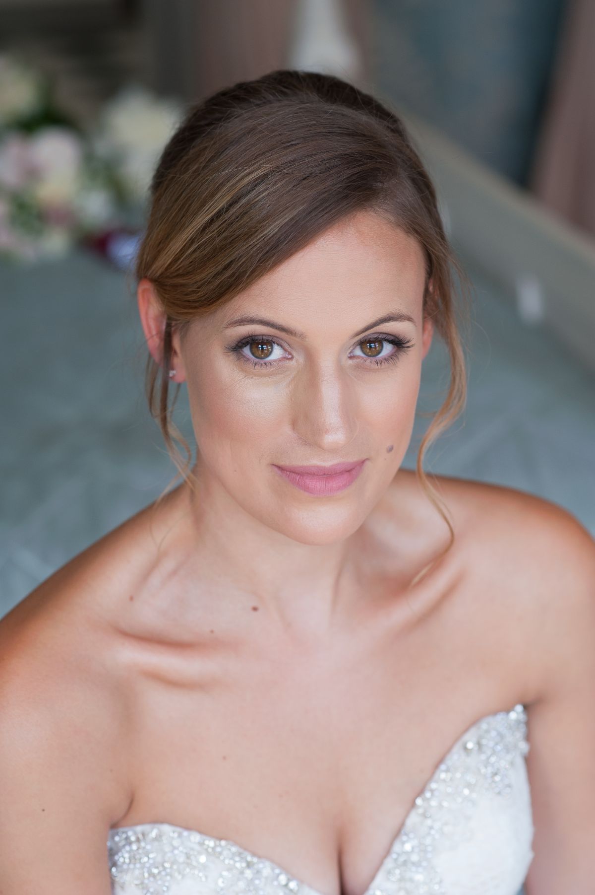 The bride actually had a black eye - get in touch with Ali Gaudion to find out what make up artist covered this - all day!