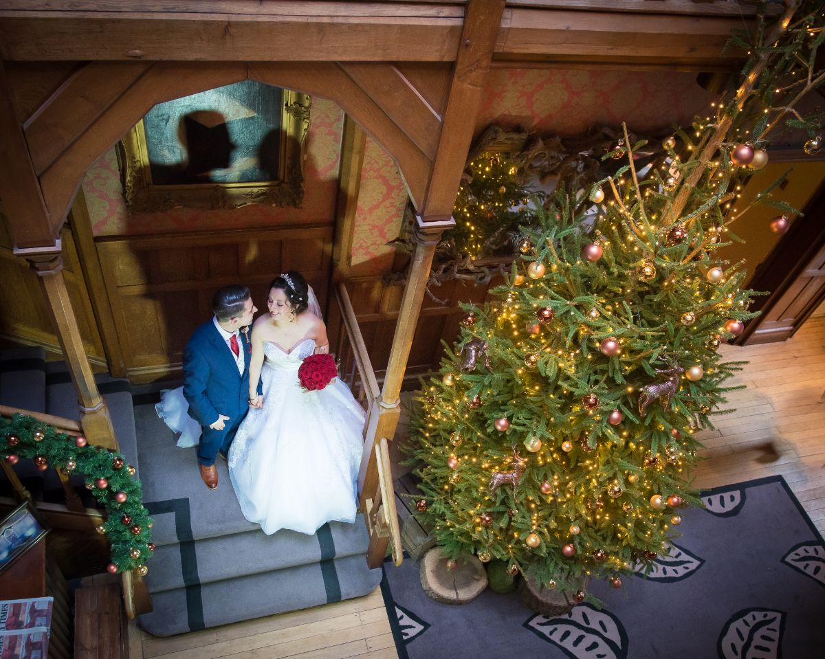Christmas Winter Wedding at Careys Manor, New Forest, Hampshire by Ali Gaudion