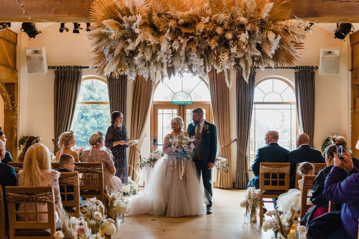 Pampas grass wedding gower venue 