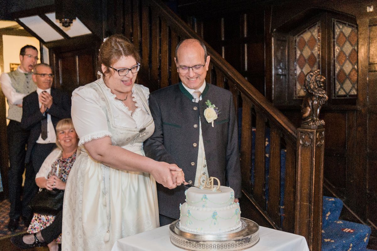 Real Wedding Image for David Oakley & Gudrun