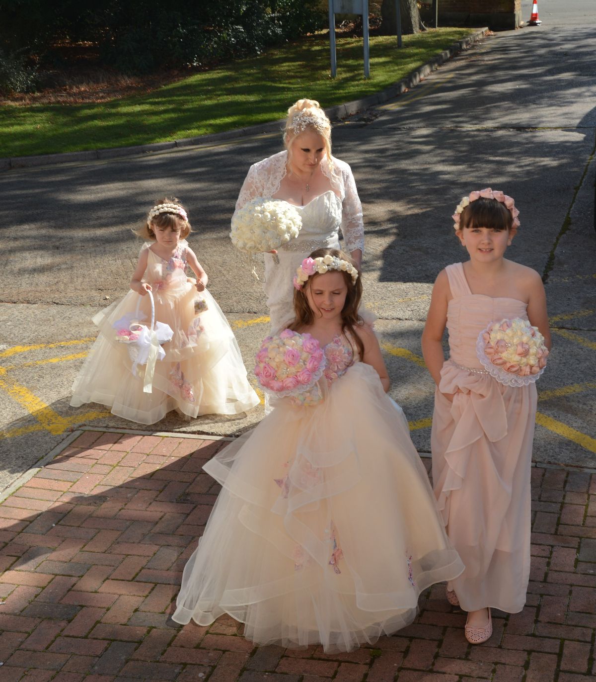 The bride and bridesmaids...
