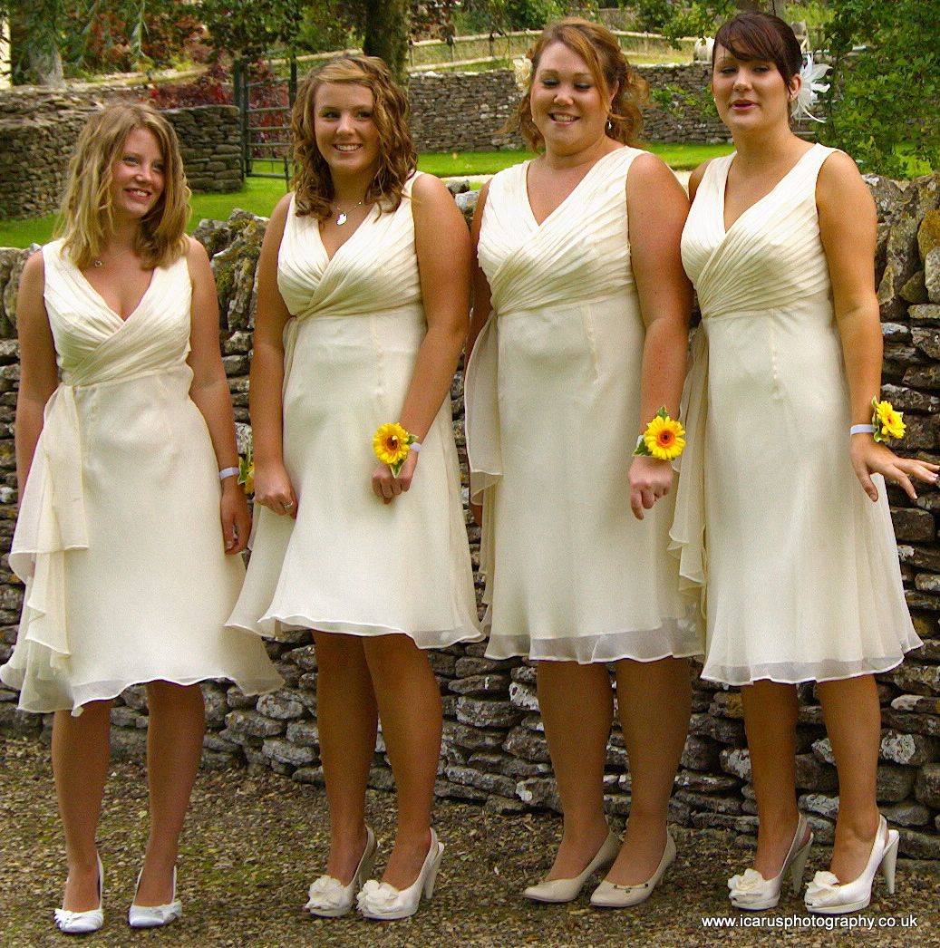 The bridesmaids...