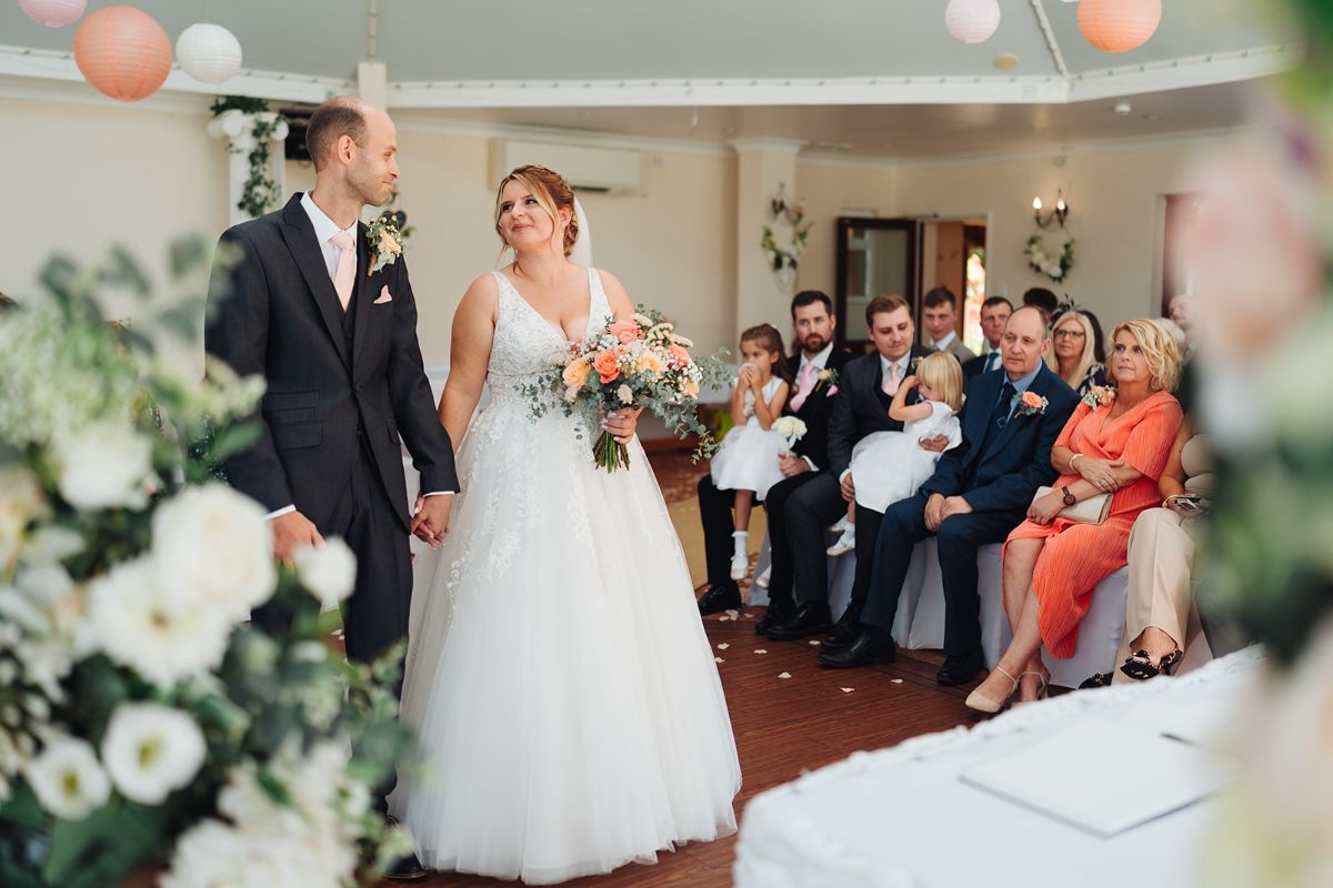 At the altar