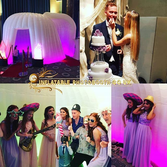 Monica & Heath's wedding with our stunning Igloo Fire & Ice Booth.
