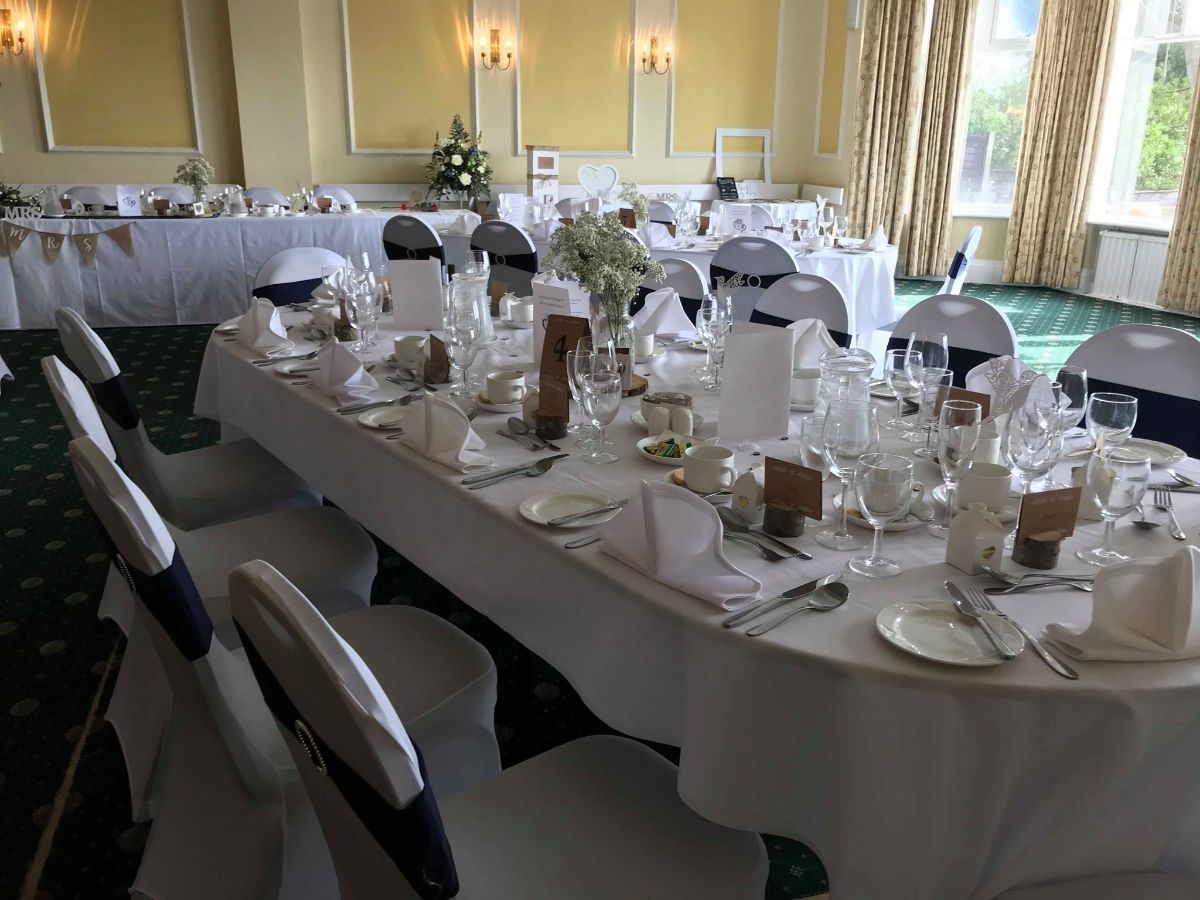 Wedding breakfast in the Terrace Ballroom 