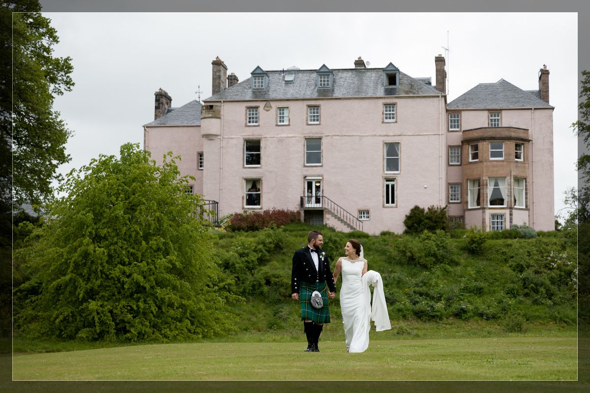 Alyssa & Neil in the grounds of Colstoun