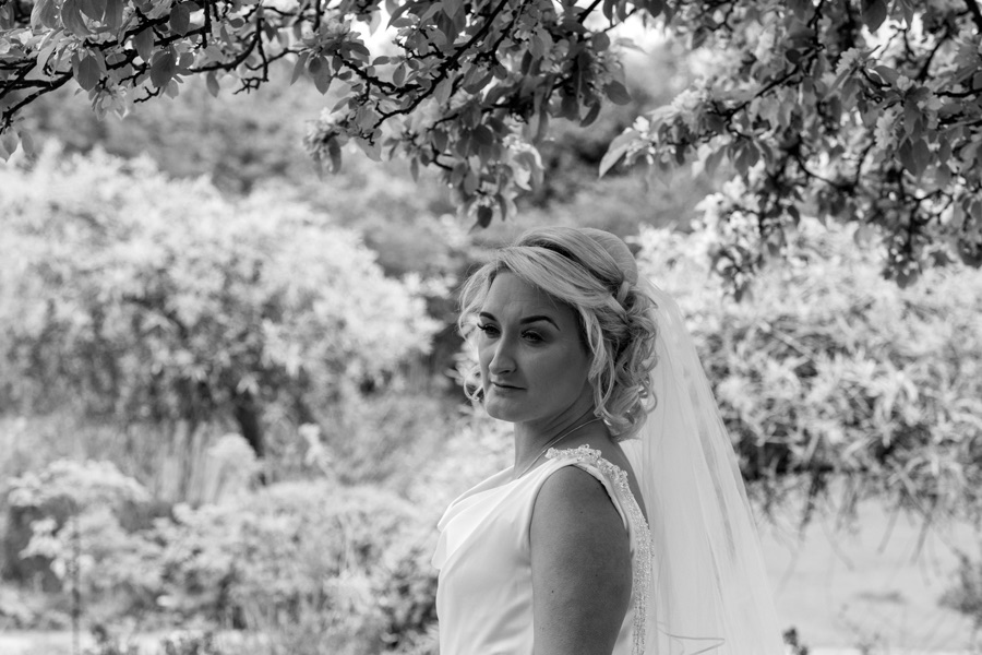 Beautiful Bridal portraits outside Cockenzie House.