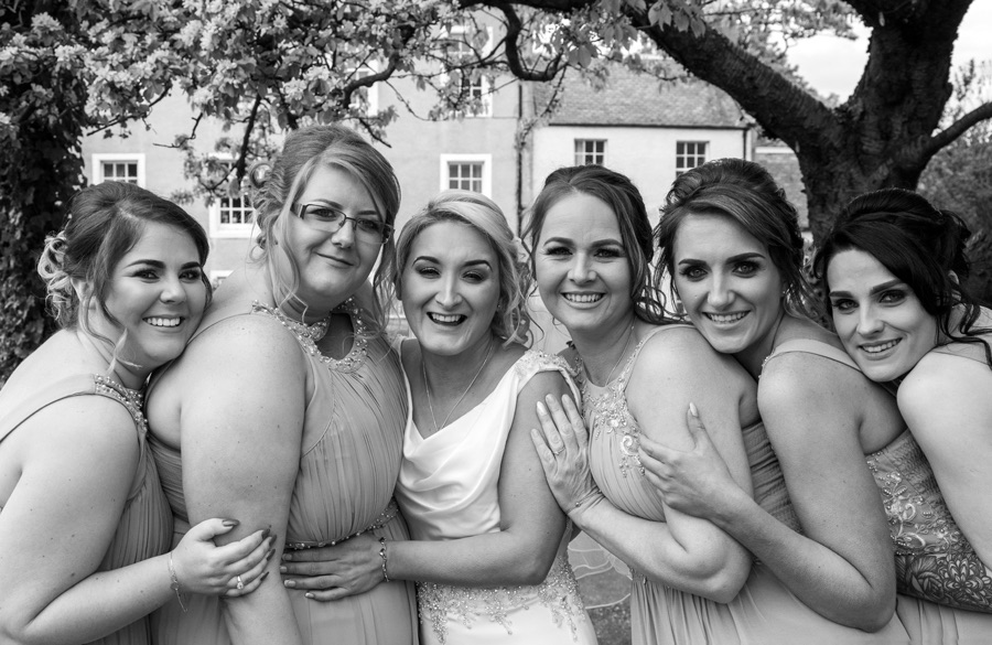 The Bride squad got their glam on!