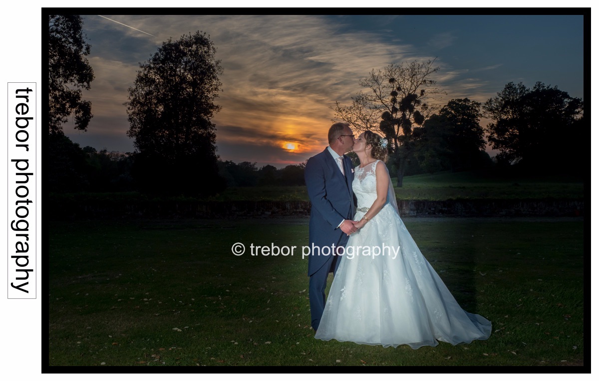 Sunset photo for the Bride and Groom to treasure.