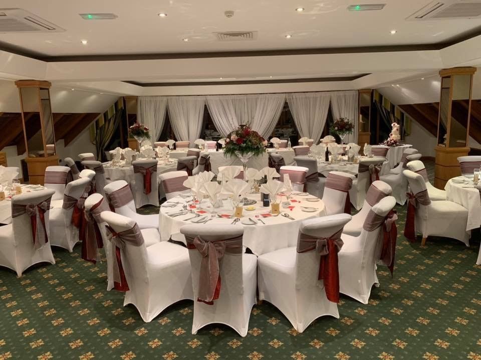 The wedding breakfast room