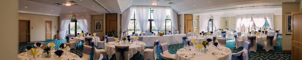 The wedding breakfast room 