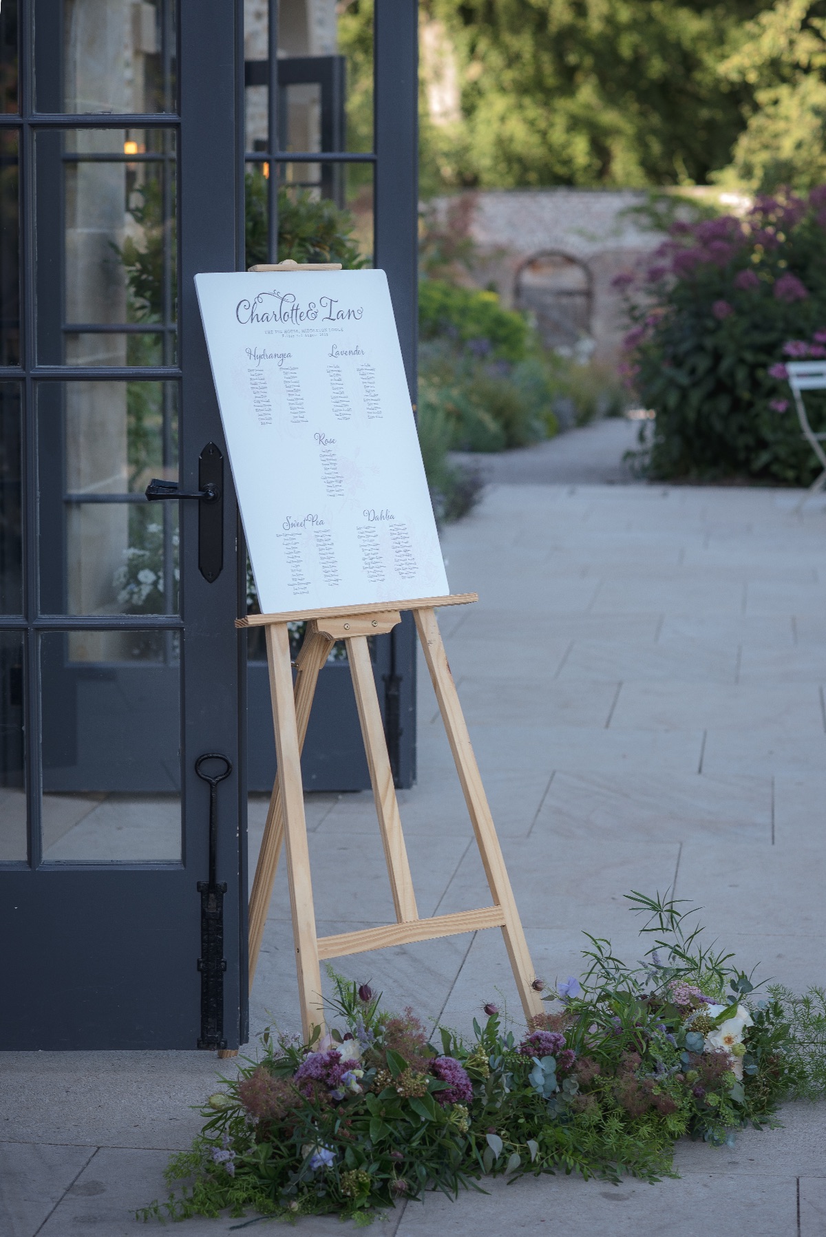 Table plan in situ (Photograph by 