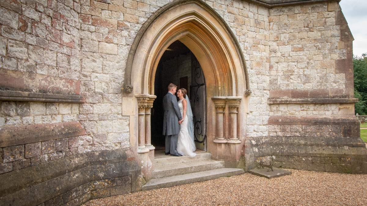 Soaking in the realisation they are now husband and wife after the ceremony at the church