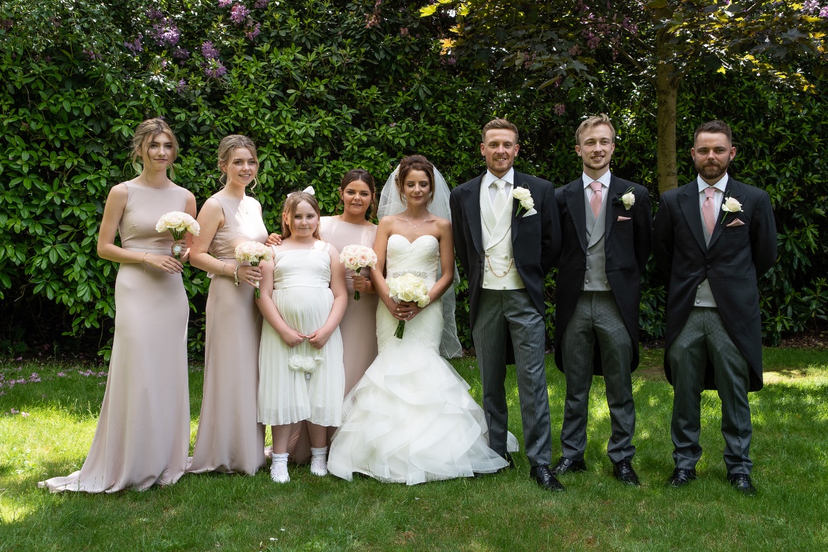 The bridal entourage