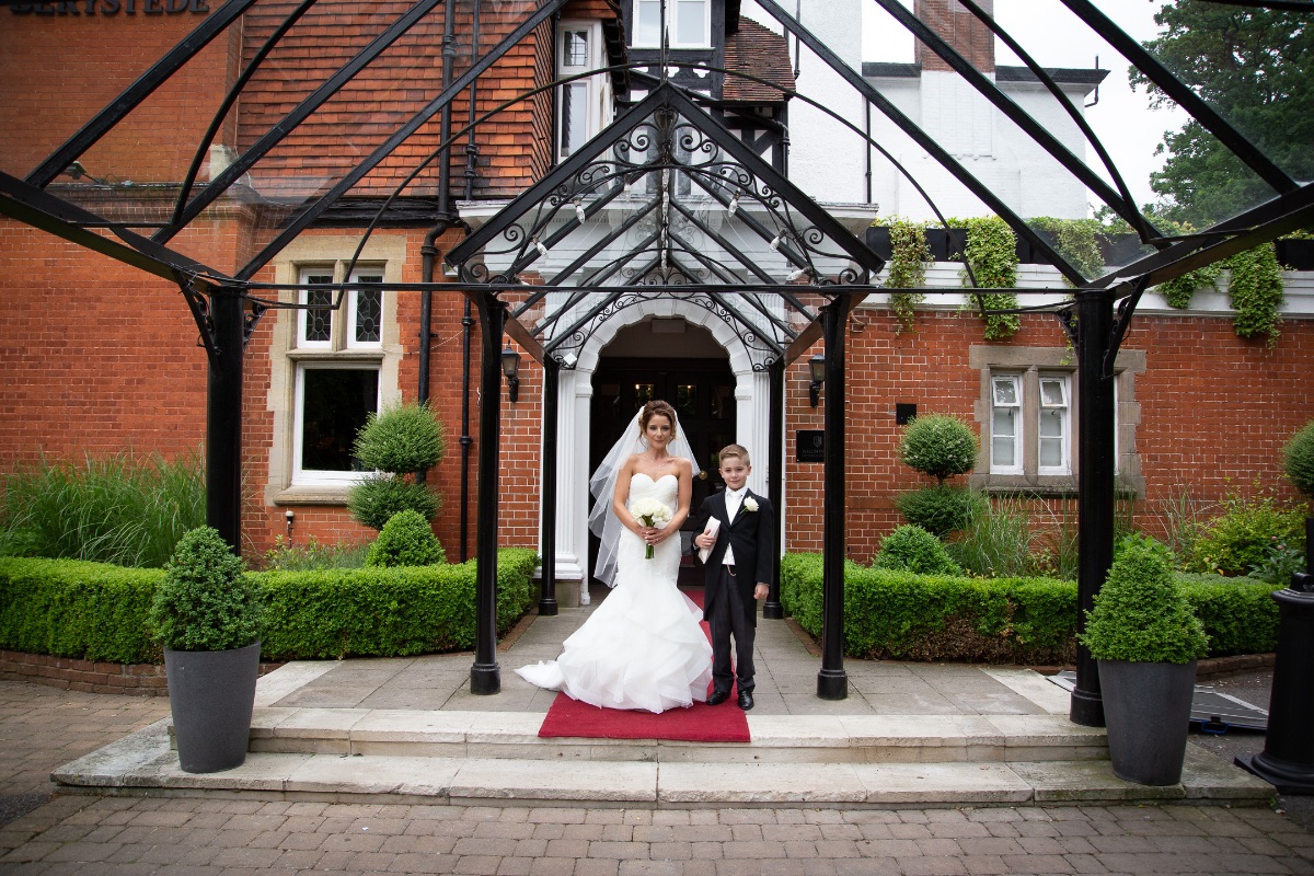 The Bride & her special Ring bearer