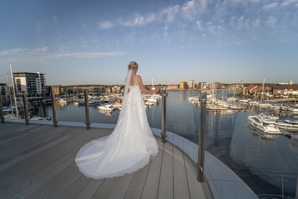 Bride at Southampton Harbour Hotel