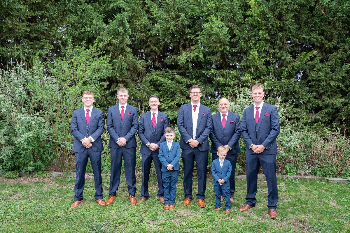 The groom and his groomsmen 