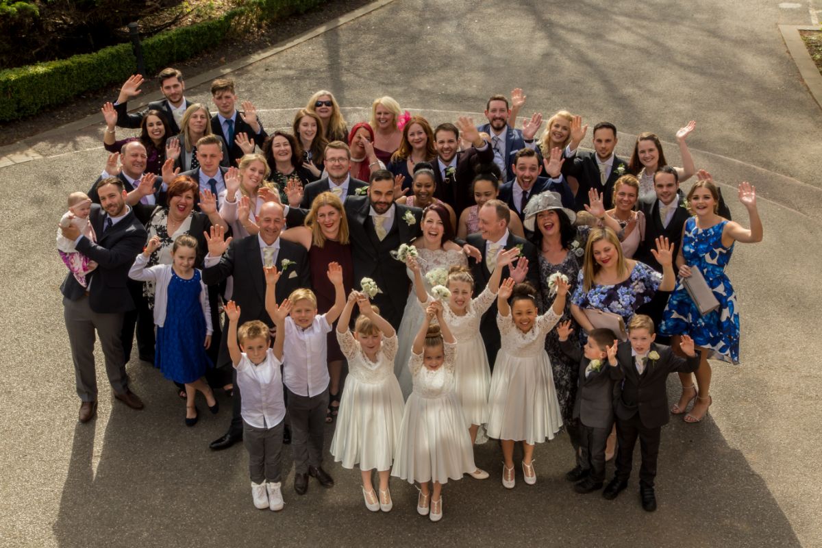 The bride requested a group shot, so we obliged 