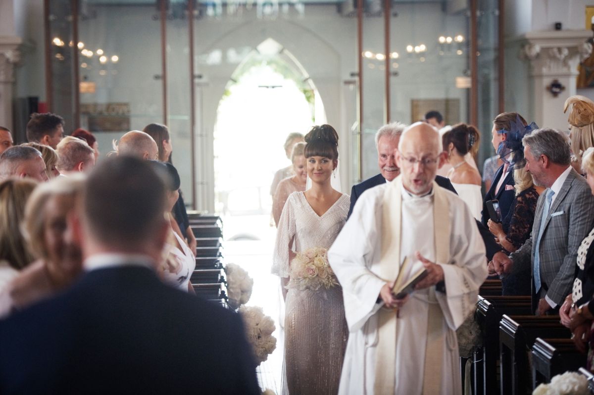 Hannah and Anthony wedding ceremony at All Saints Church, Blackheath