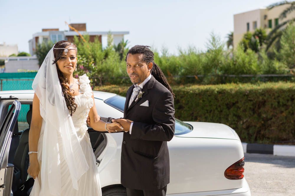 Sharon's brother walked her down the aisle