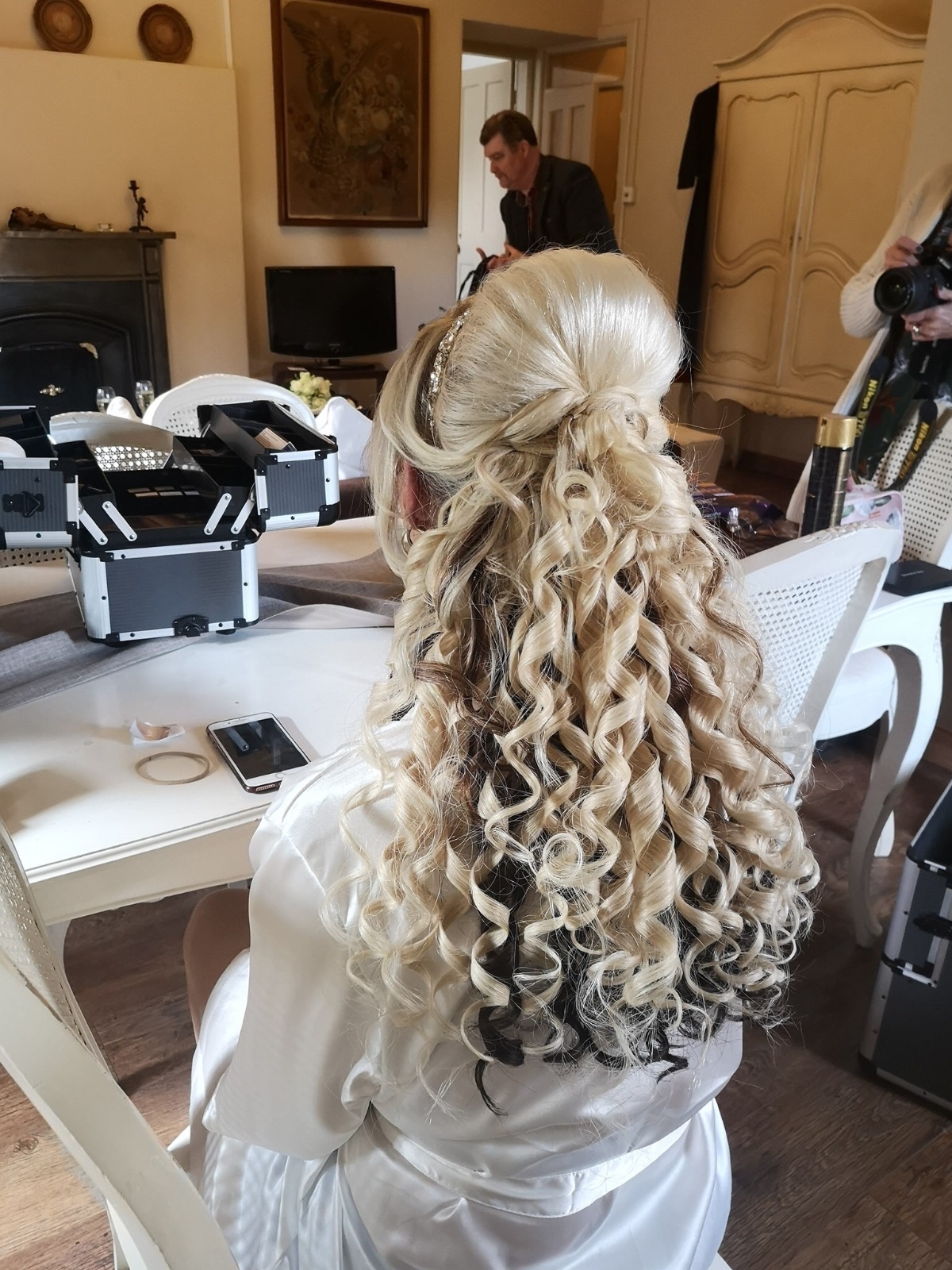 Brides hair