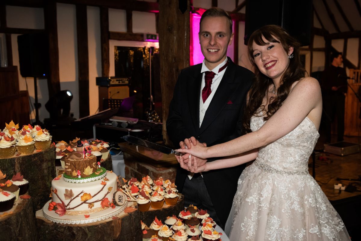 The cutting of the cake....