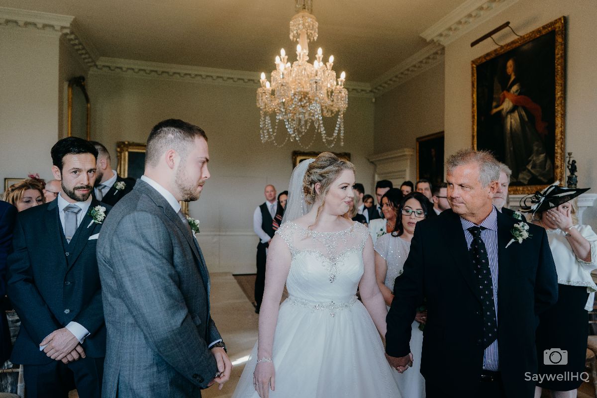 Norwood Park Wedding Photography - Bride and her Father walking down the aisle