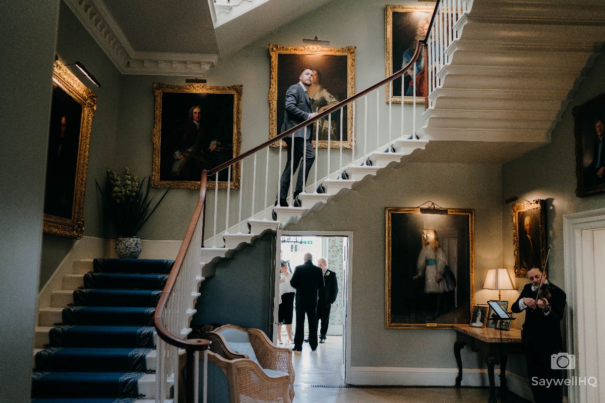 Norwood Park Wedding Photography - Groom pacing the venue