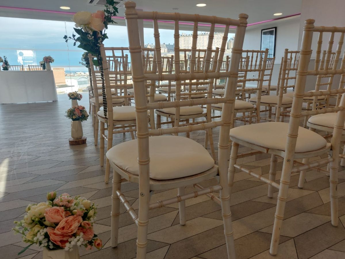 Chair Decor for ceremony 
