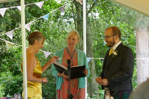 Garden Ceremony by river