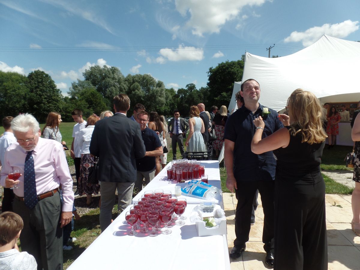 Pre-reception drinks