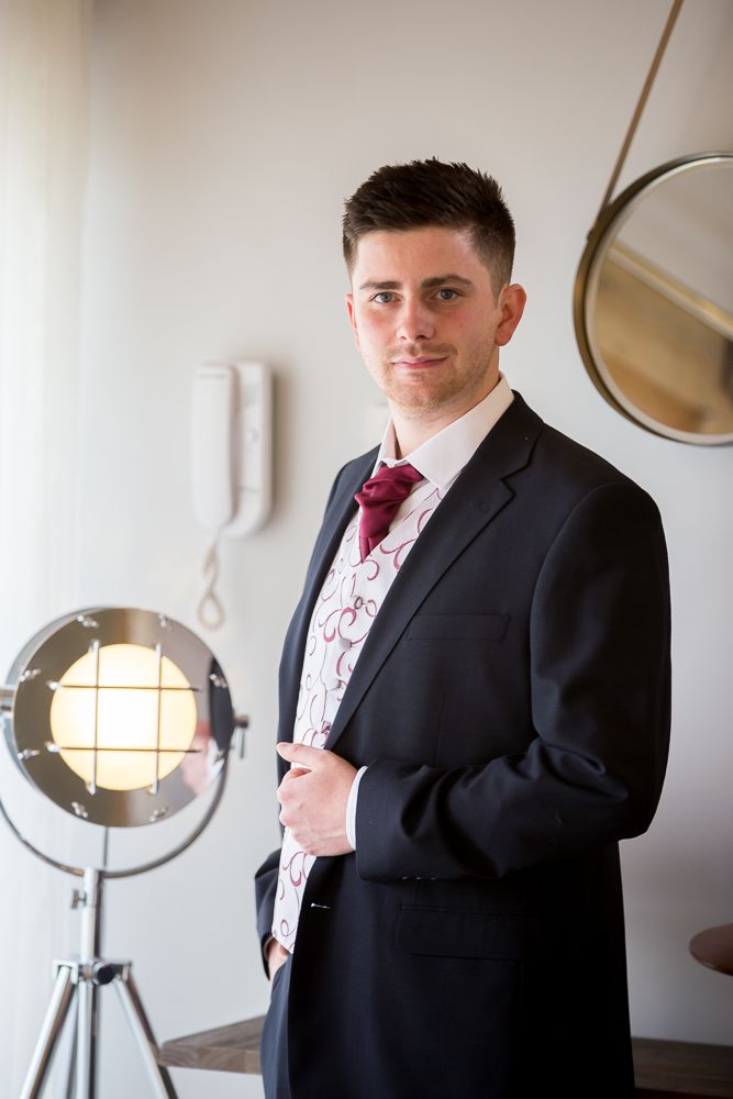 Groom ready for the big day