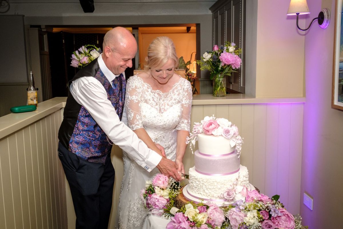 Cutting the cake