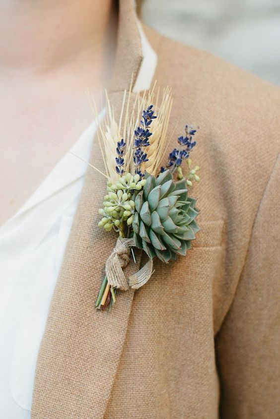 Succulent buttonholes