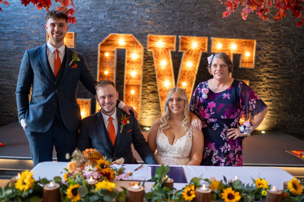 Real Wedding Image for April and 