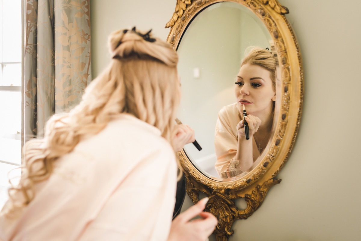 I love capturing moments like this during bridal prep at Congham Hall