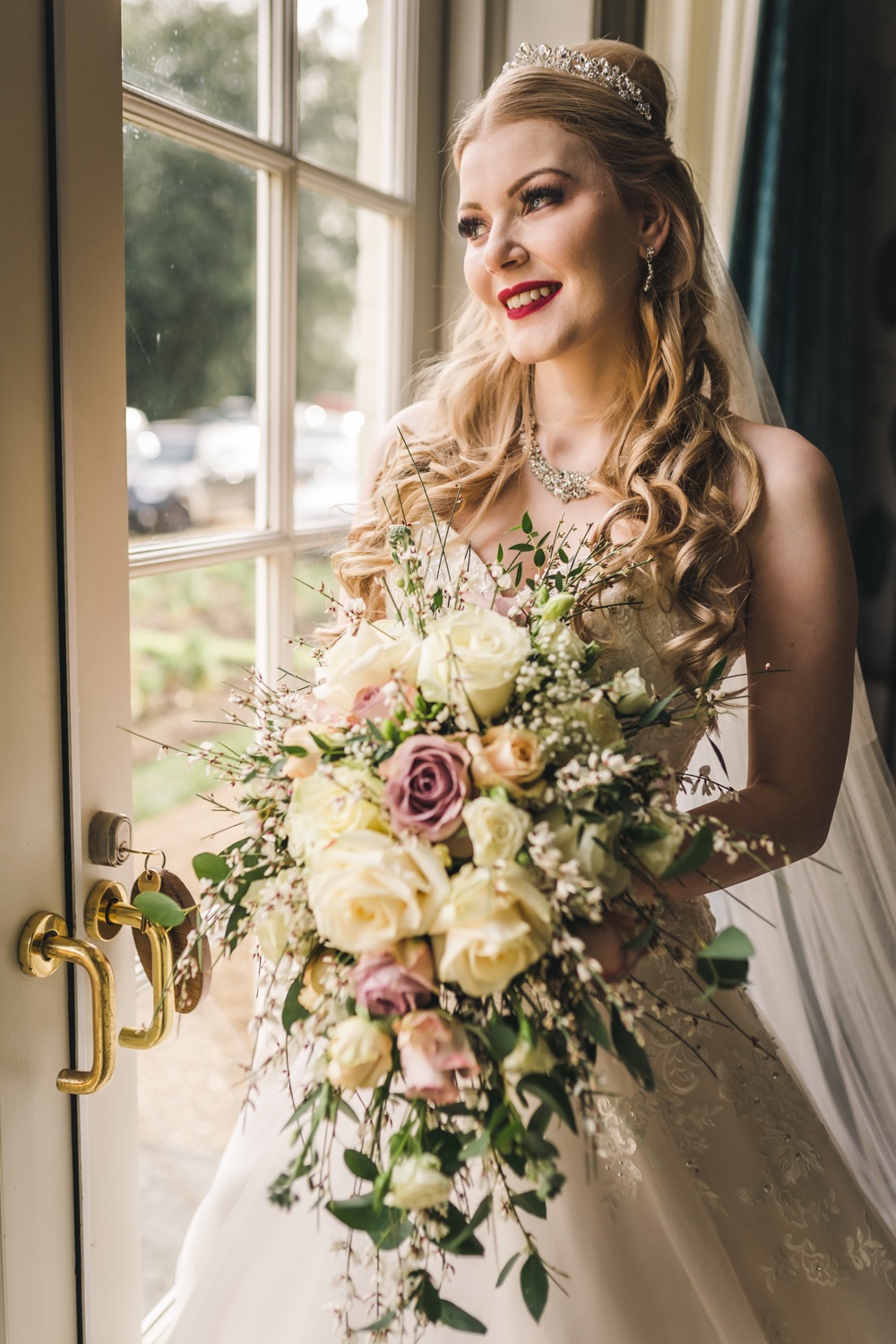 I always try to get a few photos of the bride by a window. 