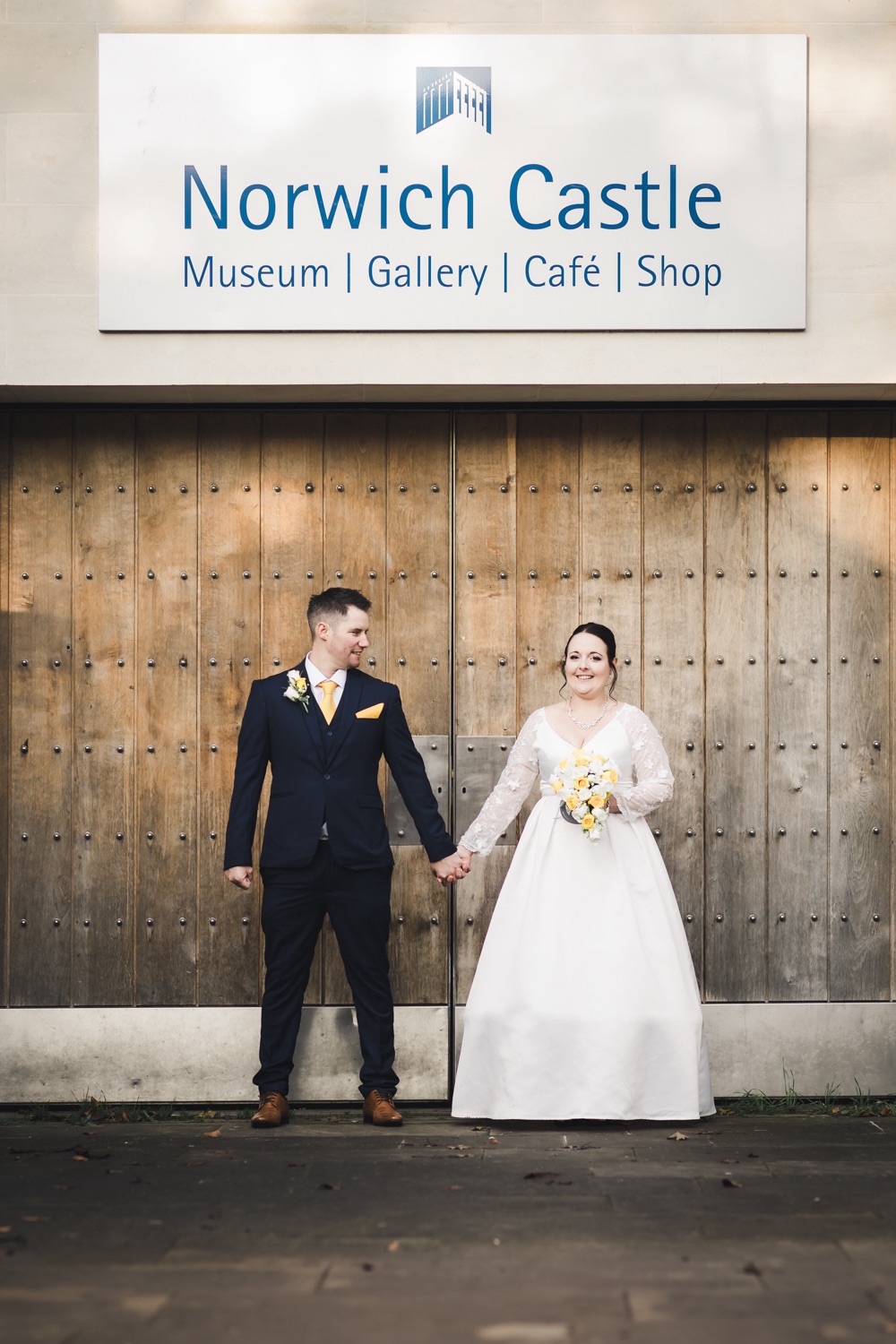 Wedding photography at Norwich Castle